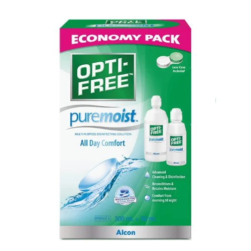 Buy Opti Free Pure Moist Multi Purpose Disinfecting Solution Economy Pack Contact Lenses Online